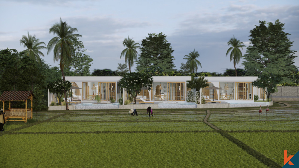 Villa de deux chambres à coucher avec vue sur le champ de riz