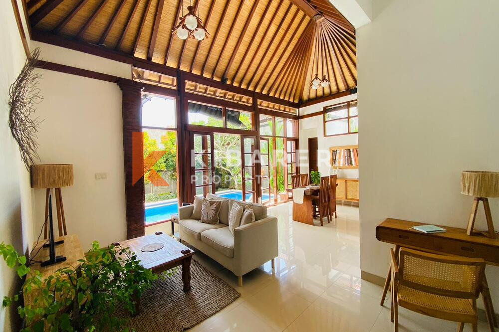 Cozy Two Bedroom Enclosed Living Room Villa Situated in Canggu (Available on May 2024)