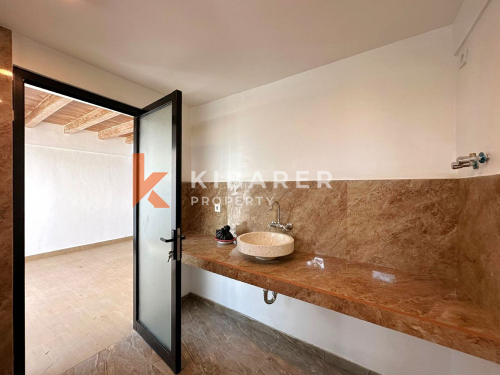 Brand New Unfurnished Two Bedroom Mezzanine Style Villa in Cemagi