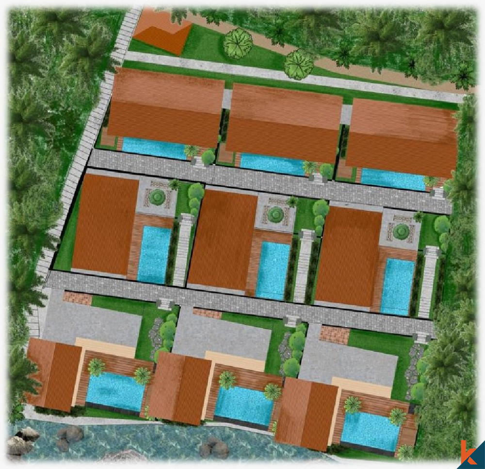 Villa sur plan de deux chambres située à Penarungan