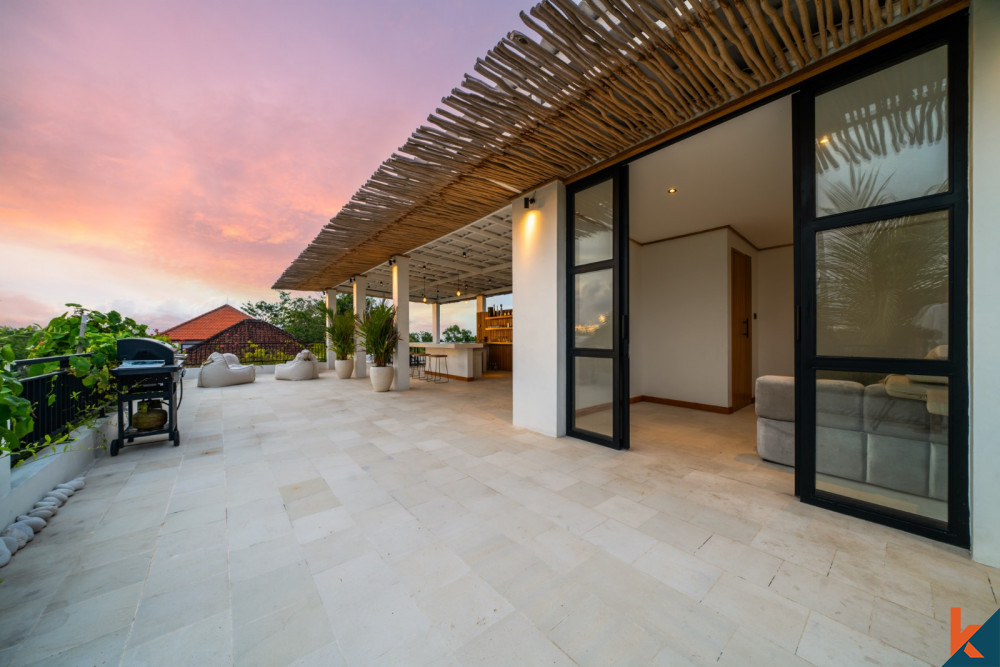 New modern three bedroom multilevel villa for lease in Uluwatu