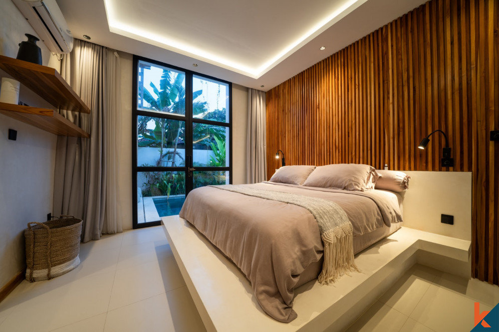 Vila bertingkat tiga kamar tidur modern yang baru untuk disewakan di Uluwatu