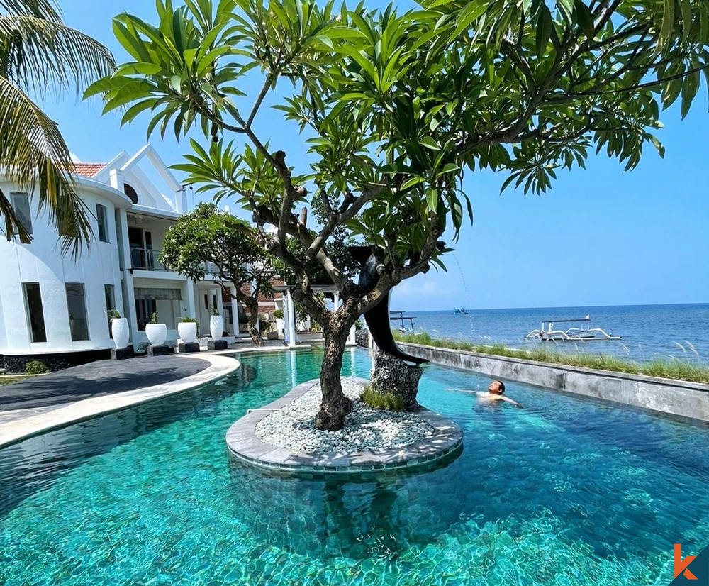 Absolute Beachfront 4 Bedroom Villa in Lovina For Sale Freehold