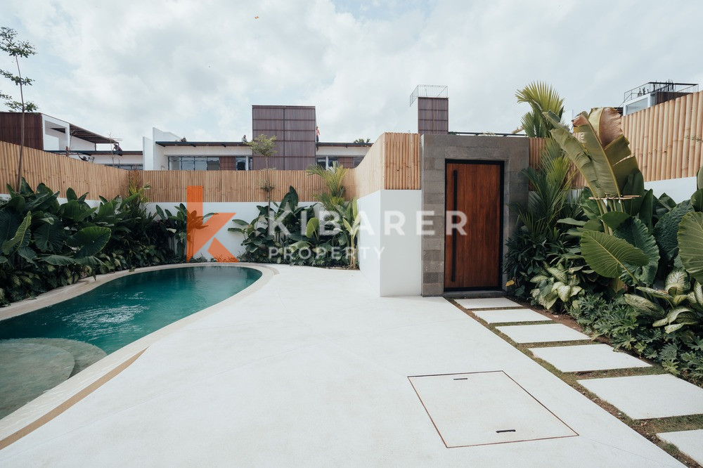 Gorgeous Three Bedroom Enclosed Living Room Villa with Rooftop in Canggu