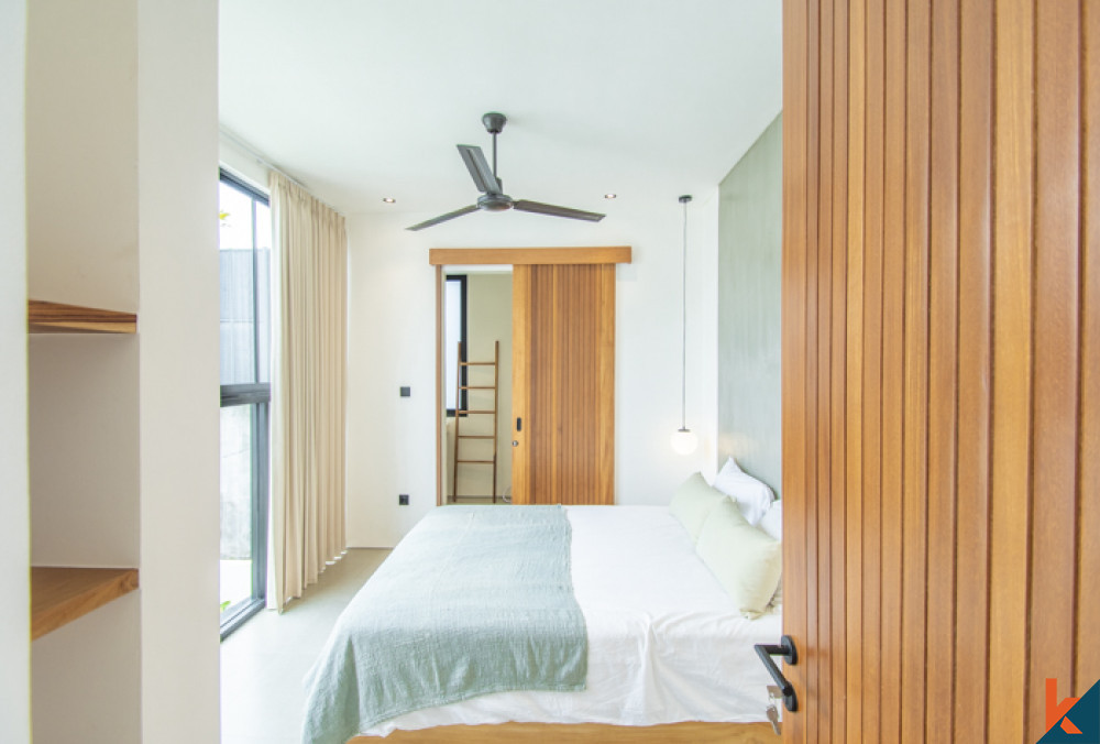 Vila dua kamar tidur modern baru untuk disewakan di Pererenan