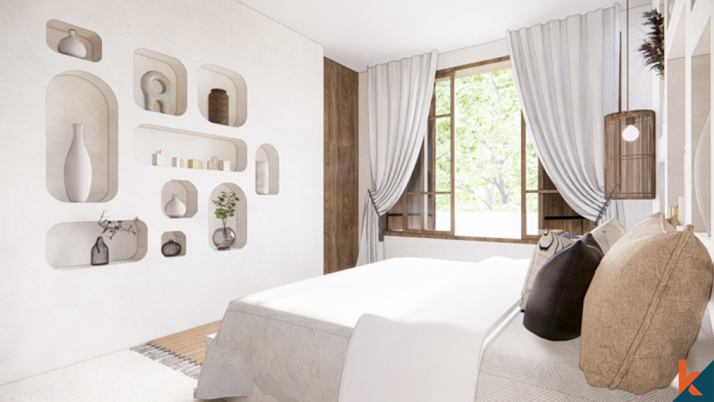 Vila dua kamar tidur baru dengan nuansa mediterania untuk disewakan di Tumbak Bayuh