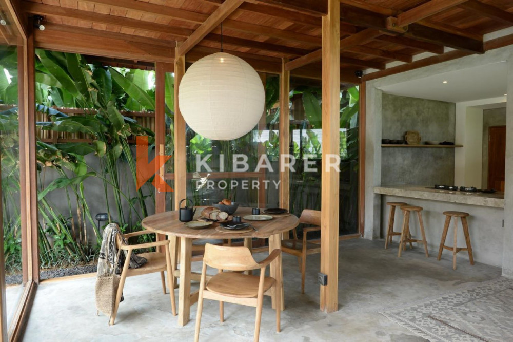 Calming Wooden Two Bedroom Enclosed Living Villa in Cemagi (Available on 30th July 2026)
