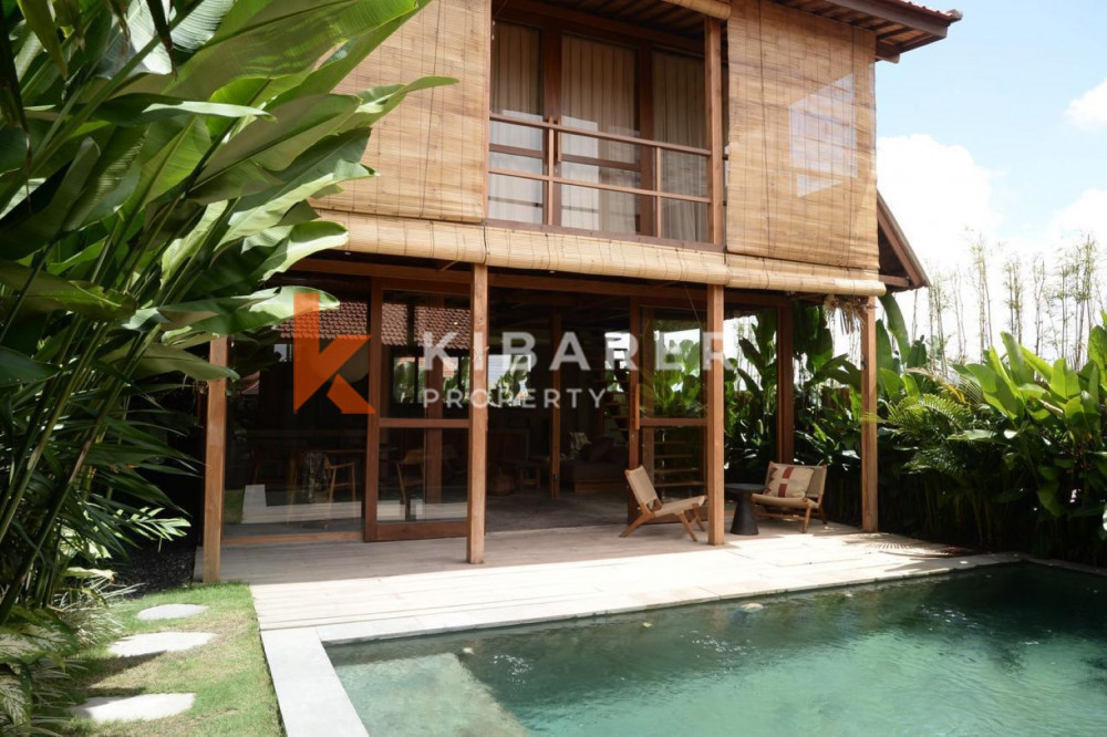 Calming Wooden Two Bedroom Enclosed Living Villa in Cemagi (Available on 30th July 2026)
