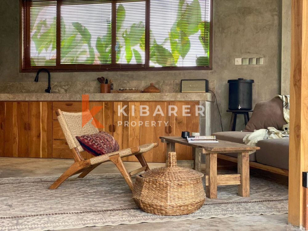 Calming Wooden Two Bedroom Enclosed Living Villa in Cemagi (Available on 30th July 2026)