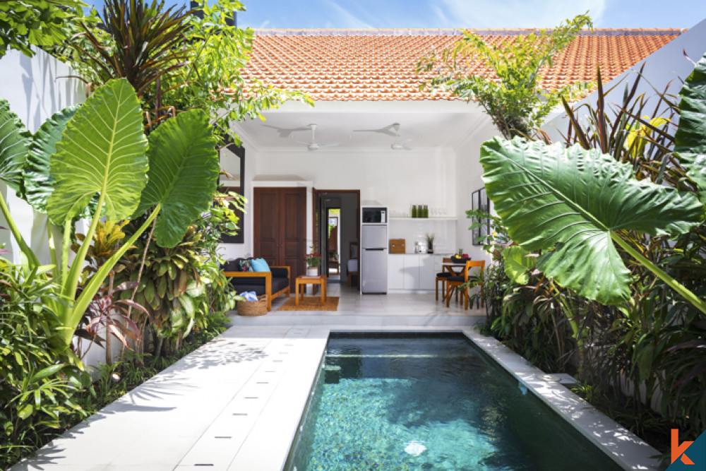 Nouvelle villa d'investissement d'une chambre à louer dans le centre de Seminyak