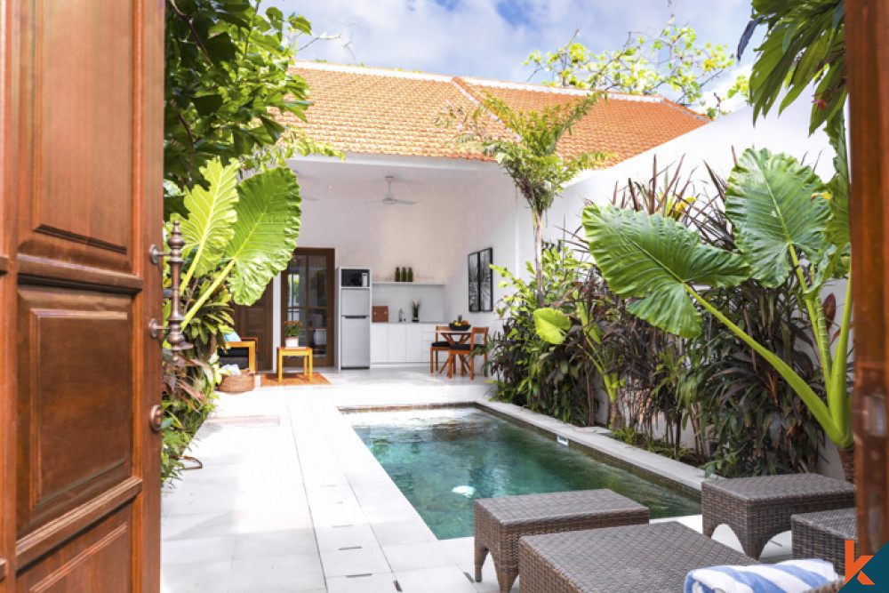 Nouvelle villa d'investissement d'une chambre à louer dans le centre de Seminyak