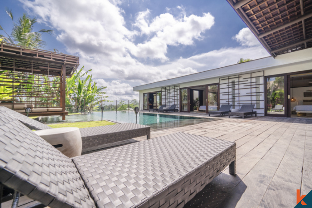 Good investment four bedroom villa for lease in Ubud