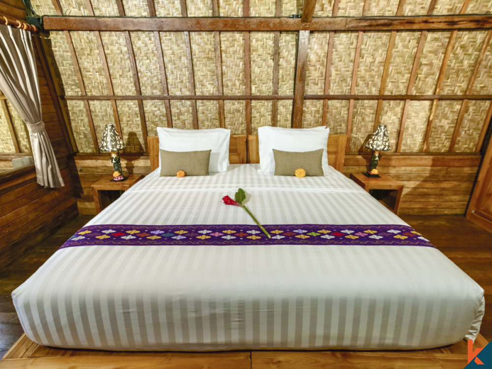 Hôtel de luxe dans un lumbung traditionnel balinais à louer à Ubud