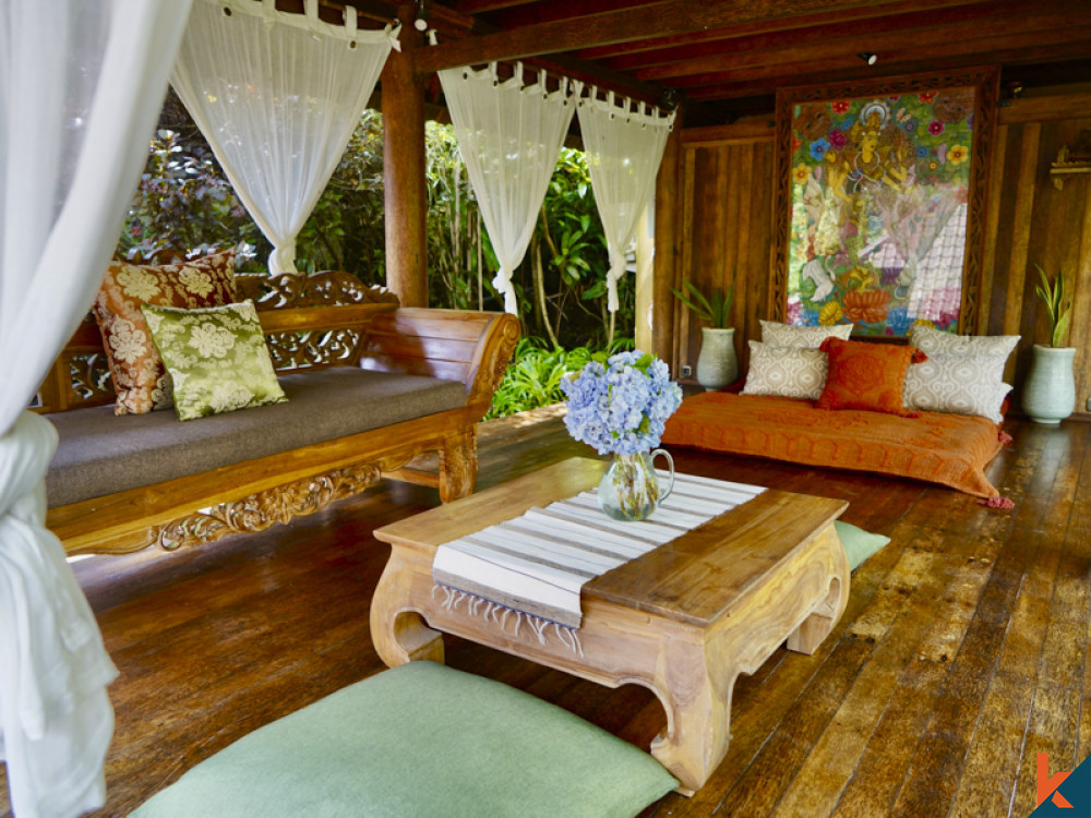 Luxury boutique hotel in traditional Balinese lumbung for lease in Ubud