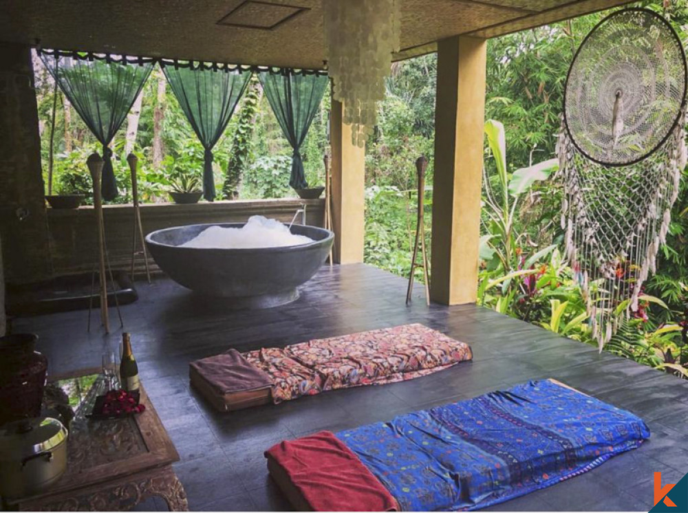 Hôtel de luxe dans un lumbung traditionnel balinais à louer à Ubud