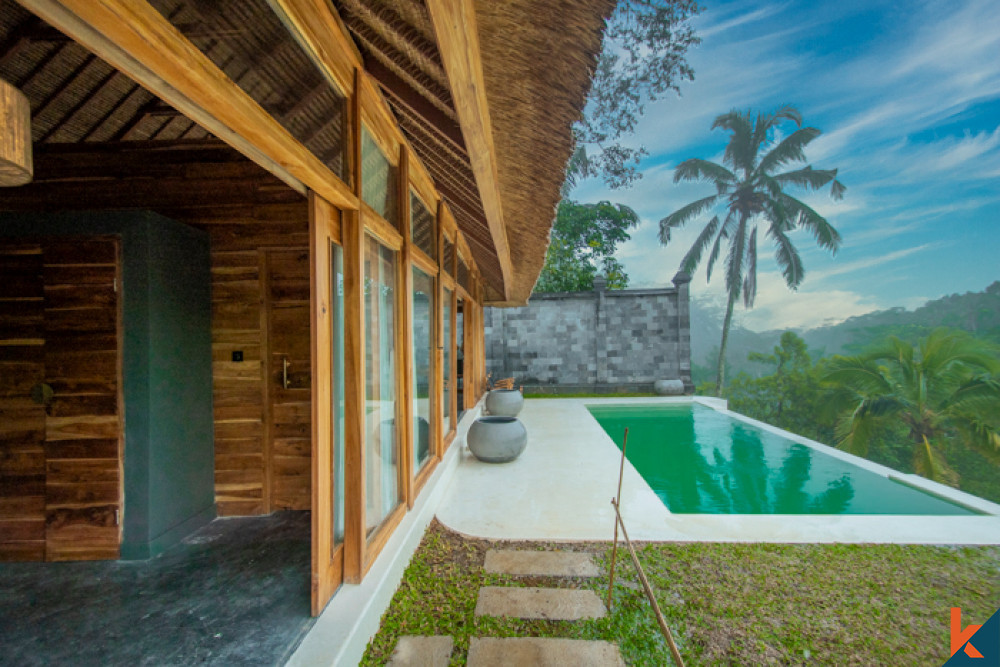 New jungle view mini resort seven villas for lease in Ubud