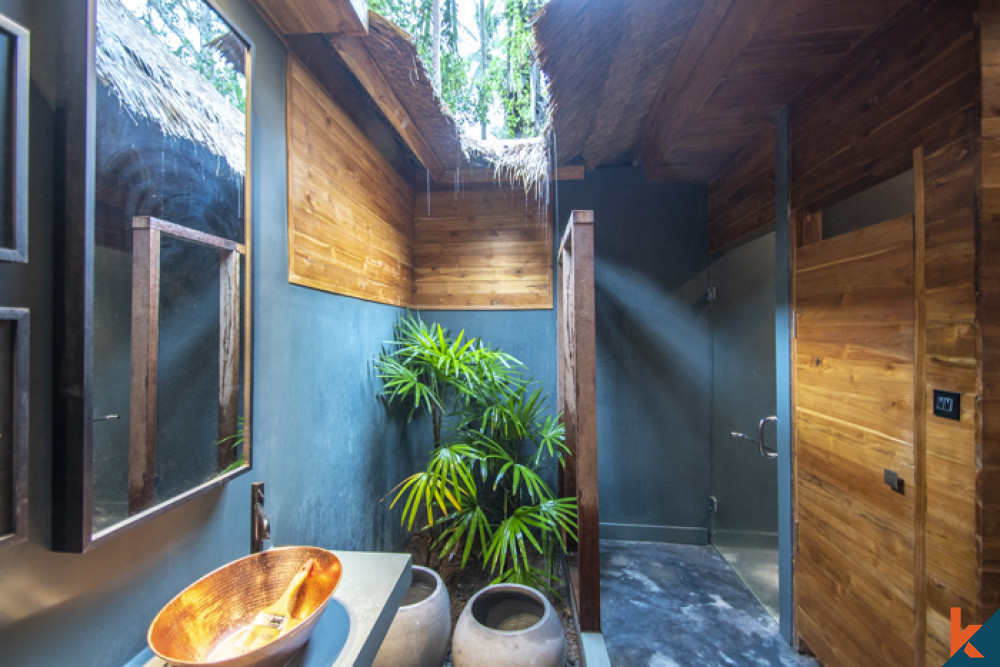 Nouvelle villa d'une chambre avec vue imprenable sur la jungle à Ubud