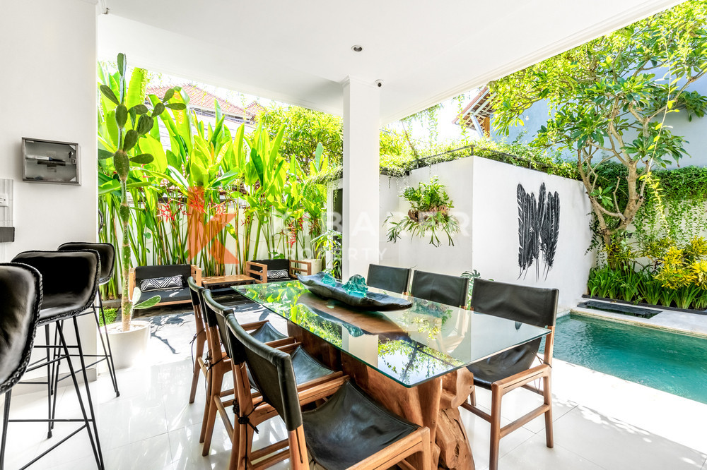 Villa lumineuse de trois chambres avec des touches scandinaves dans un excellent emplacement à Canggu