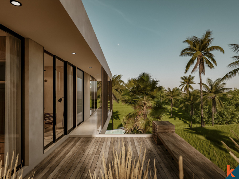 Vila tiga kamar tidur modern dengan hak milik modern di Pantai Nyanyi