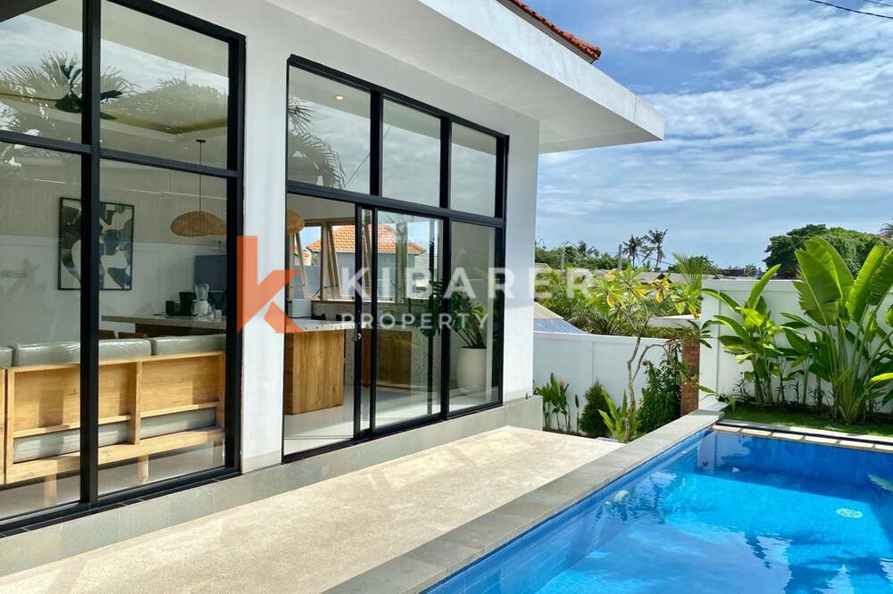 Two Bedroom Enclosed Living Contemporary Villa For Rental in Canggu