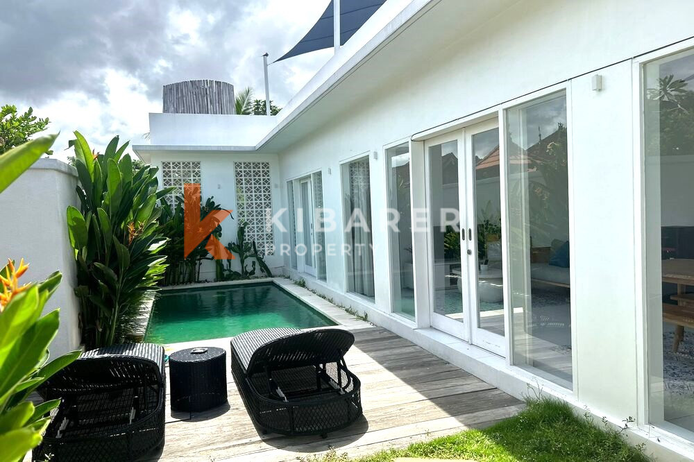 Vila Ruang Tamu Tertutup Satu Kamar Tidur yang Menakjubkan Terletak di Pererenan