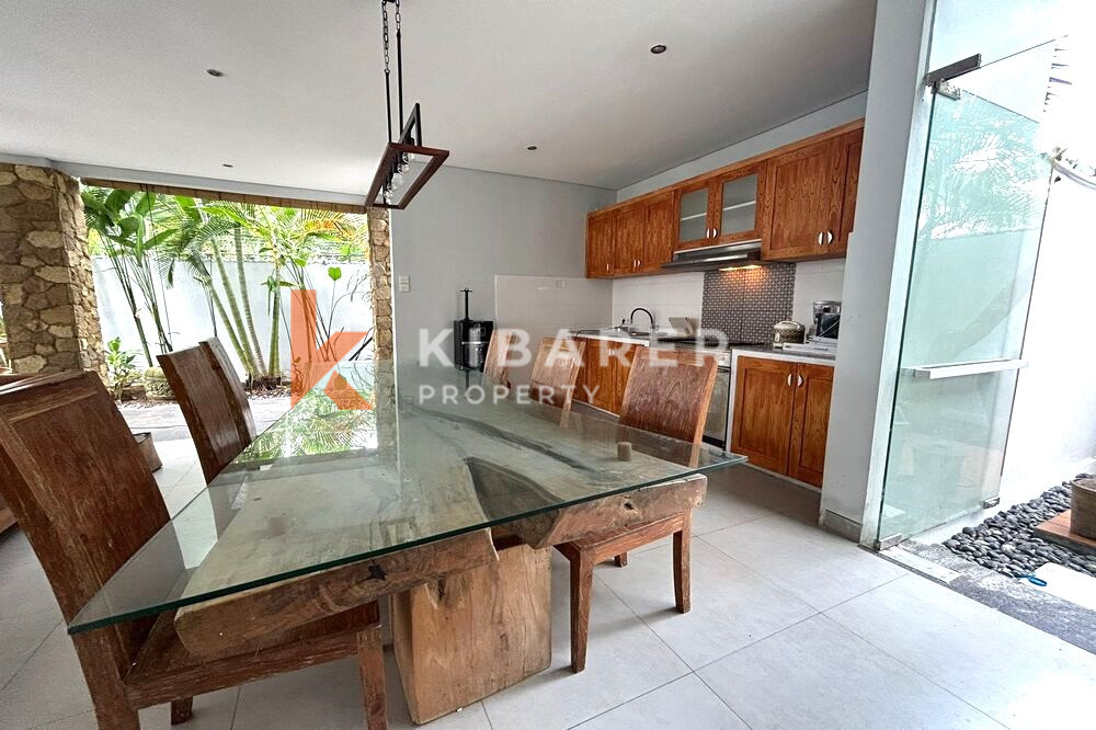 Homey Three Bedroom Tropical Villa Open Living Room in Umalas (Enclosed Optional)