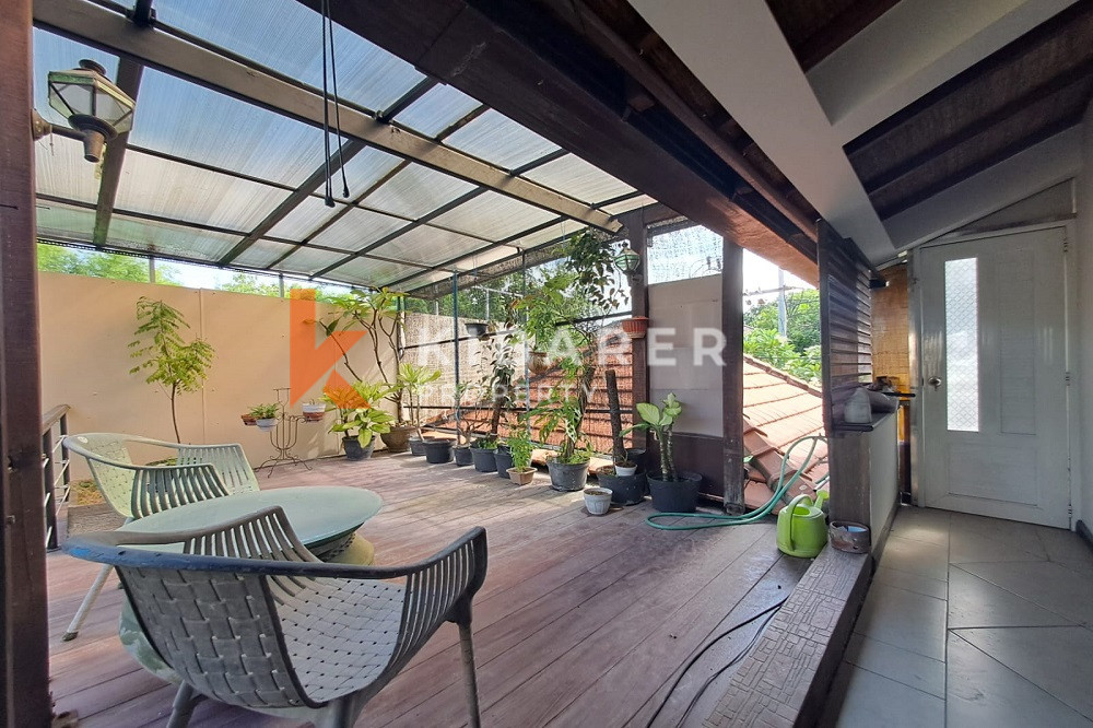 Villa Rooftop Garden Dua Kamar Tidur Homey di Sanur (SEWA MINIMAL 3 TAHUN)