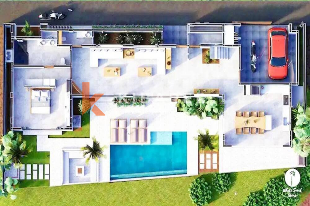 Luxe Three Bedroom Enclosed Living Room Villa Set in Pererenan (Available on June 29th 2024)