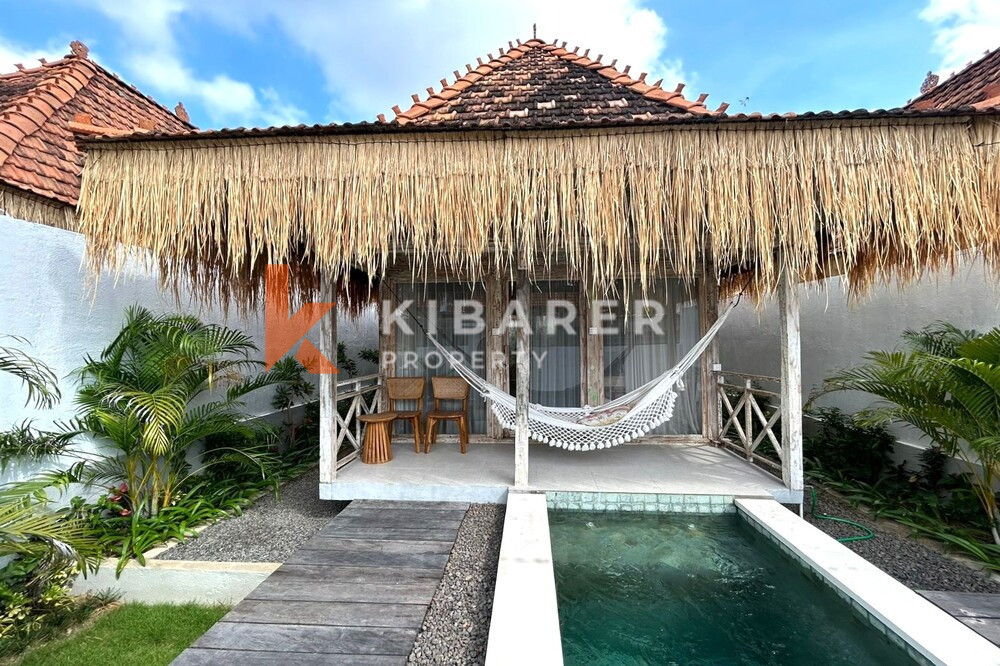 Vila Joglo Ruang Tamu Tertutup Satu Kamar Tidur yang Indah di Pantai Lima