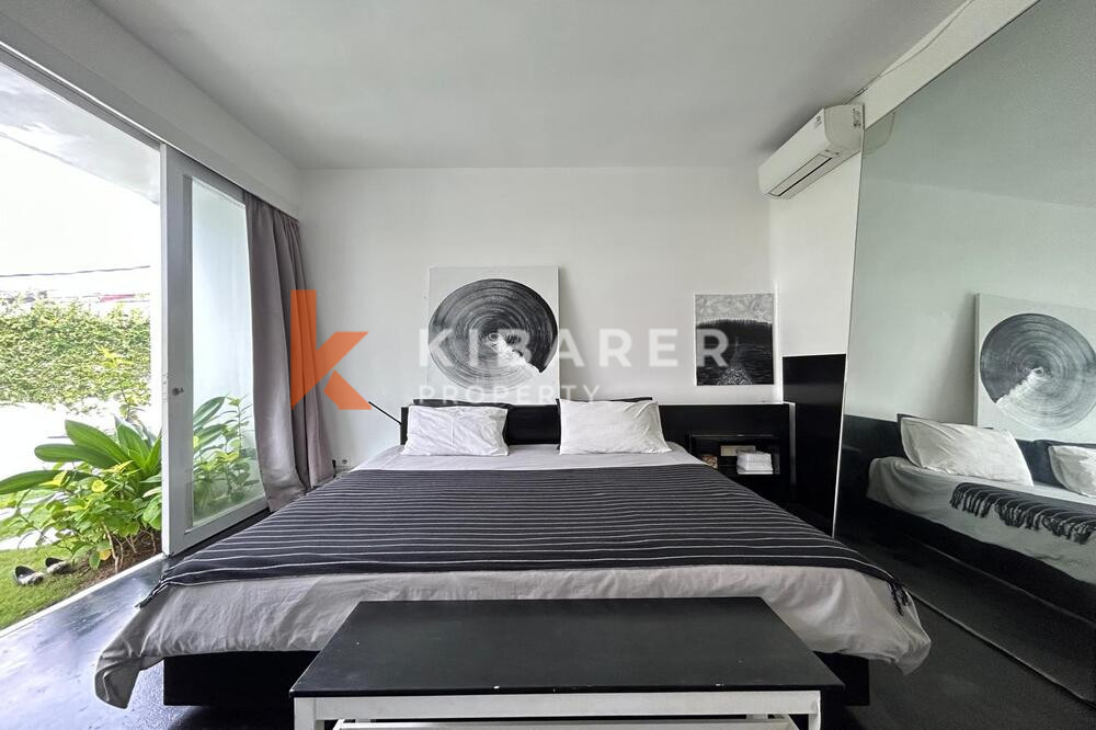 Aesthetic Two Bedroom Villa Open Living Room in Central Seminyak