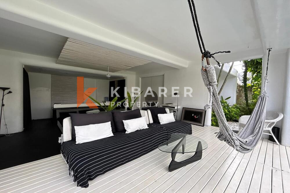Aesthetic Two Bedroom Villa Open Living Room in Central Seminyak
