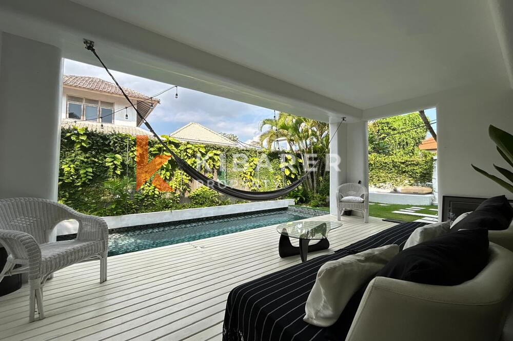 Aesthetic Two Bedroom Villa Open Living Room in Central Seminyak