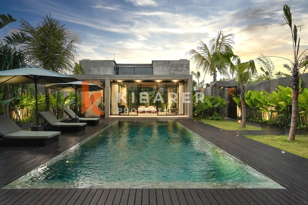 Brand New High Quality Four-Bedroom Enclosed Living Room Villa in the Edge of Canggu