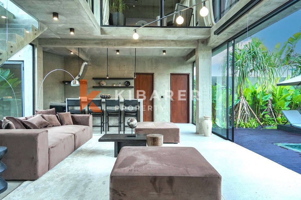 Brand New High Quality Four-Bedroom Enclosed Living Room Villa in the Edge of Canggu