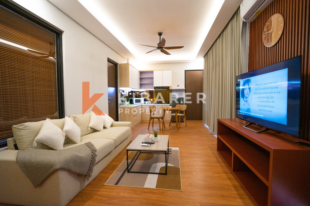 Vila Kontemporer Ruang Tamu Tertutup Tiga Kamar Tidur yang Menakjubkan dengan Jacuzzi di Ungasan