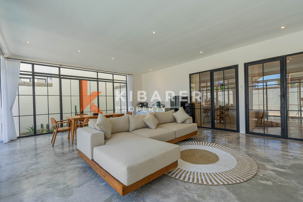 Captivating Three Bedroom Enclosed Living Tropical Villa Close to Canggu Beach