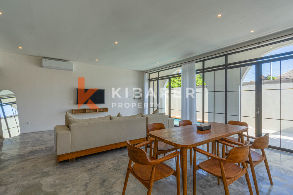 Captivating Three Bedroom Enclosed Living Tropical Villa Close to Canggu Beach