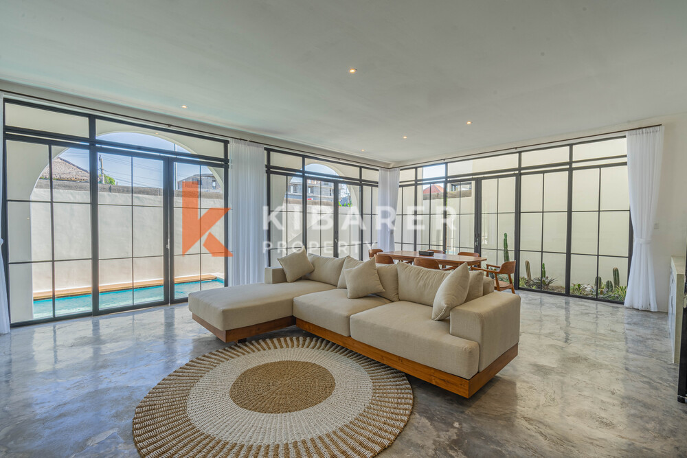 Captivating Three Bedroom Enclosed Living Tropical Villa Close to Canggu Beach