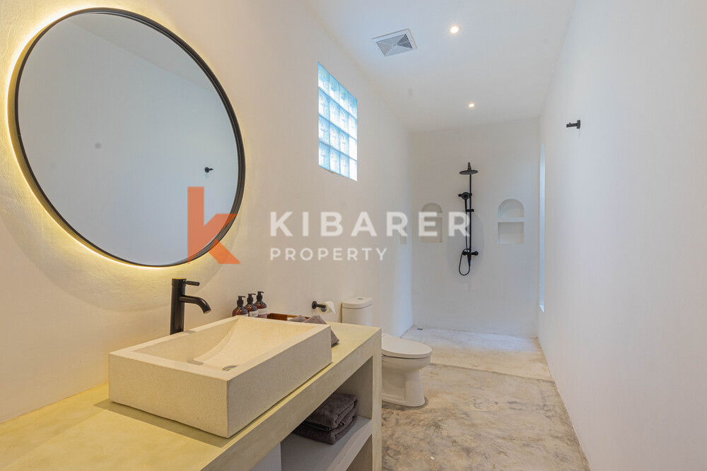 Captivating Three Bedroom Enclosed Living Tropical Villa Close to Canggu Beach