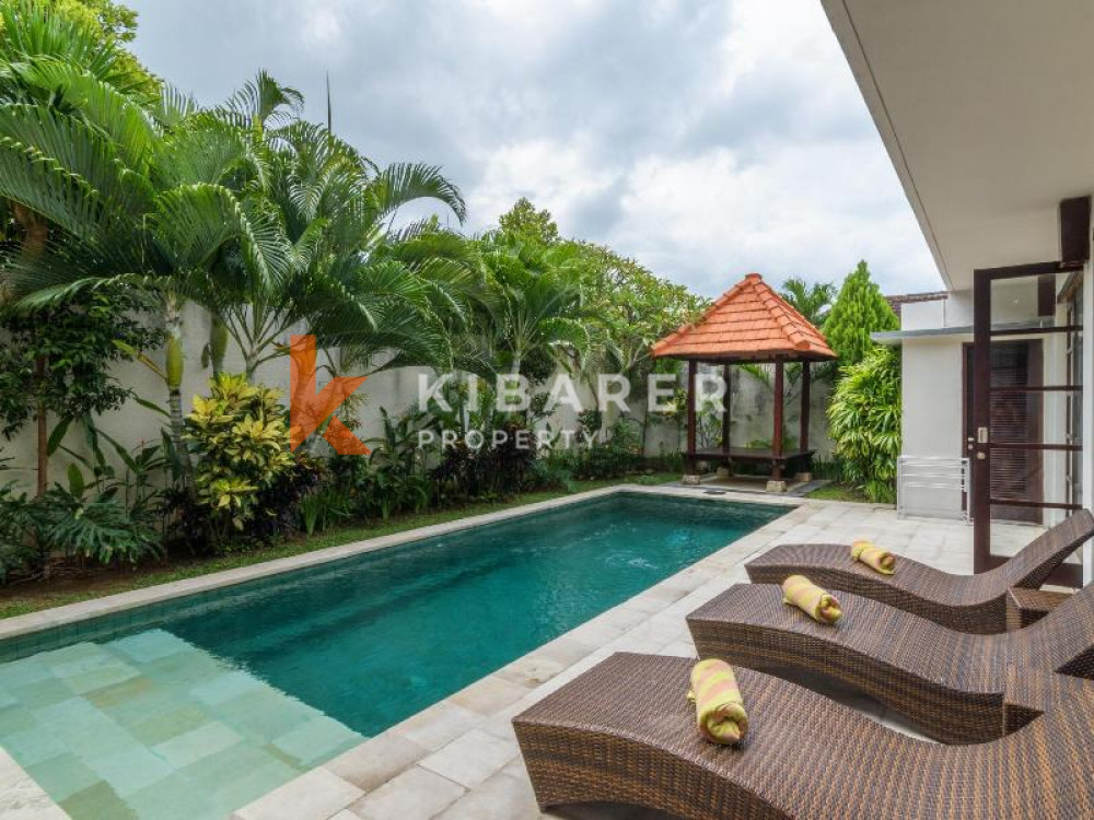 Charming Four-bedroom Villa with Enclosed Living for Rent in Seminyak