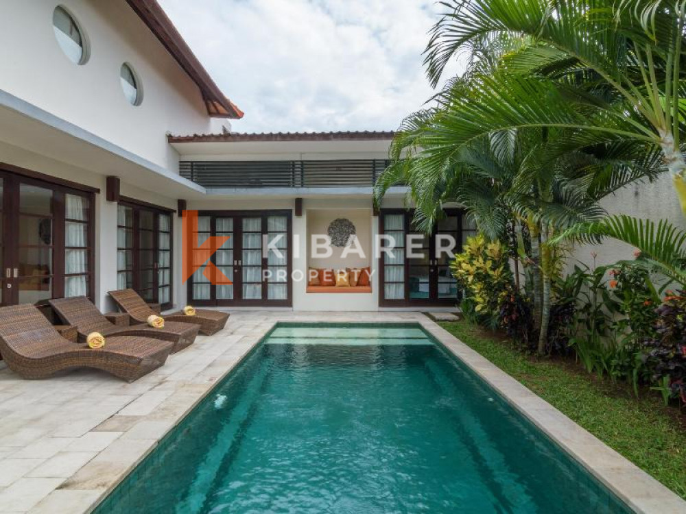 Charming Four-bedroom Villa with Enclosed Living for Rent in Seminyak
