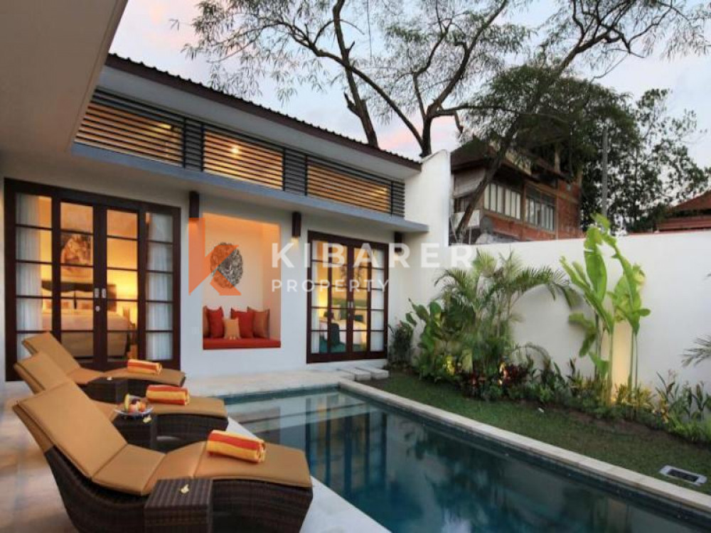 Charming Four-bedroom Villa with Enclosed Living for Rent in Seminyak