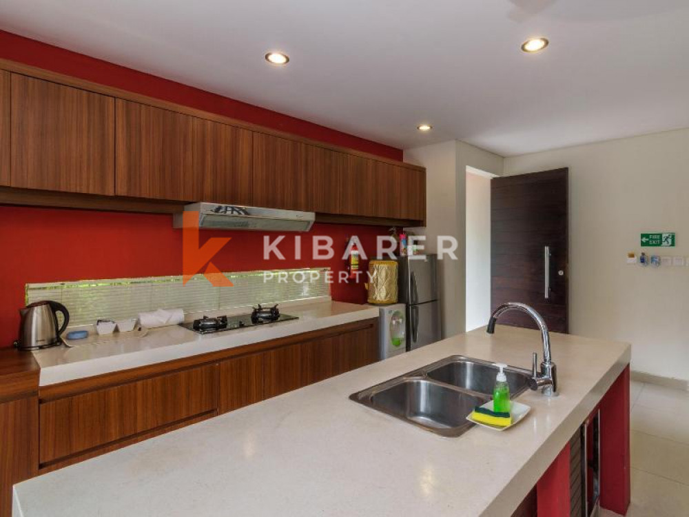 Charming Four-bedroom Villa with Enclosed Living for Rent in Seminyak