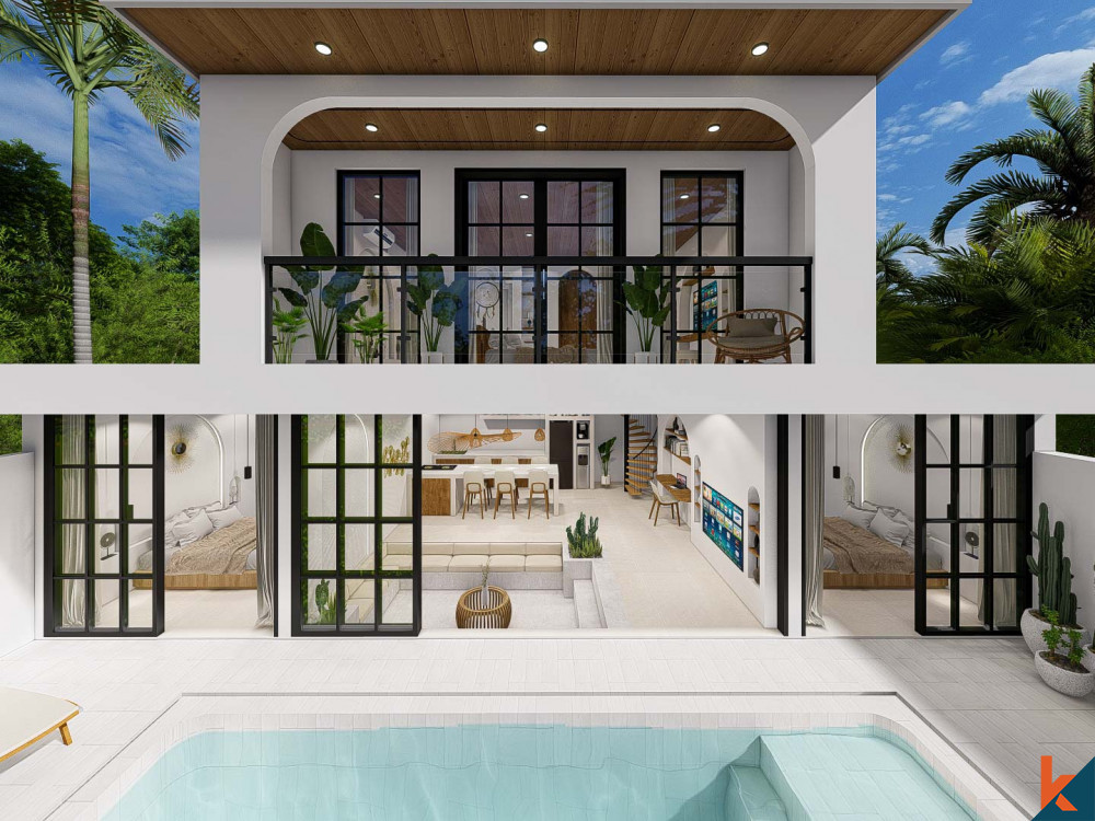 Vila empat kamar tidur off-plan bergaya Mediterania disewakan di Pererenan