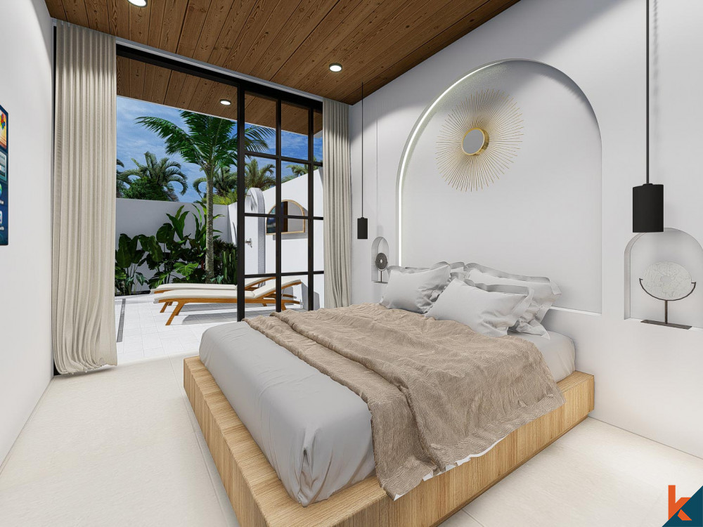 Vila empat kamar tidur off-plan bergaya Mediterania disewakan di Pererenan