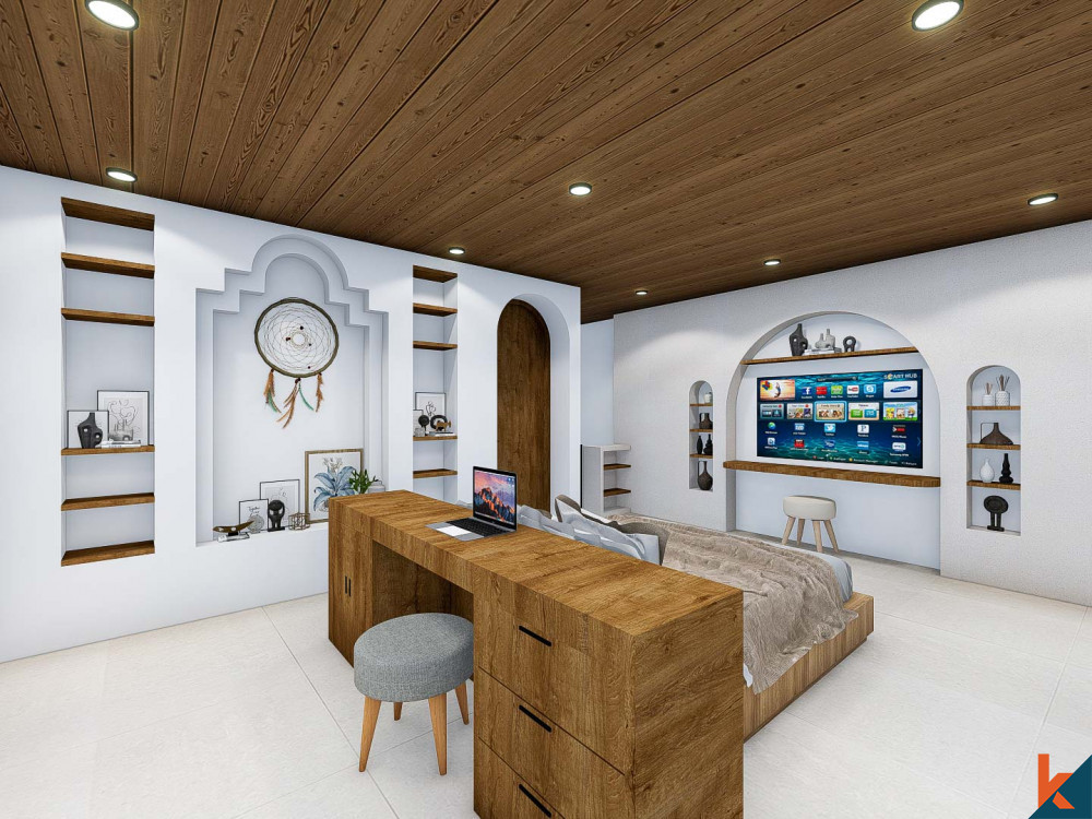 Vila empat kamar tidur off-plan bergaya Mediterania disewakan di Pererenan