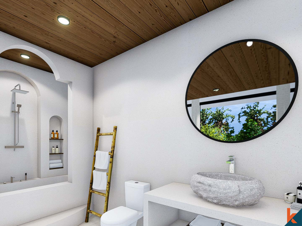 Vila empat kamar tidur off-plan bergaya Mediterania disewakan di Pererenan