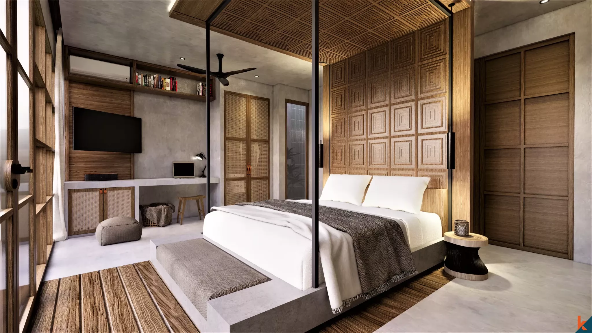 Vila mewah tiga kamar tidur hak milik yang akan datang dengan potensi retur di Tegal Cupek