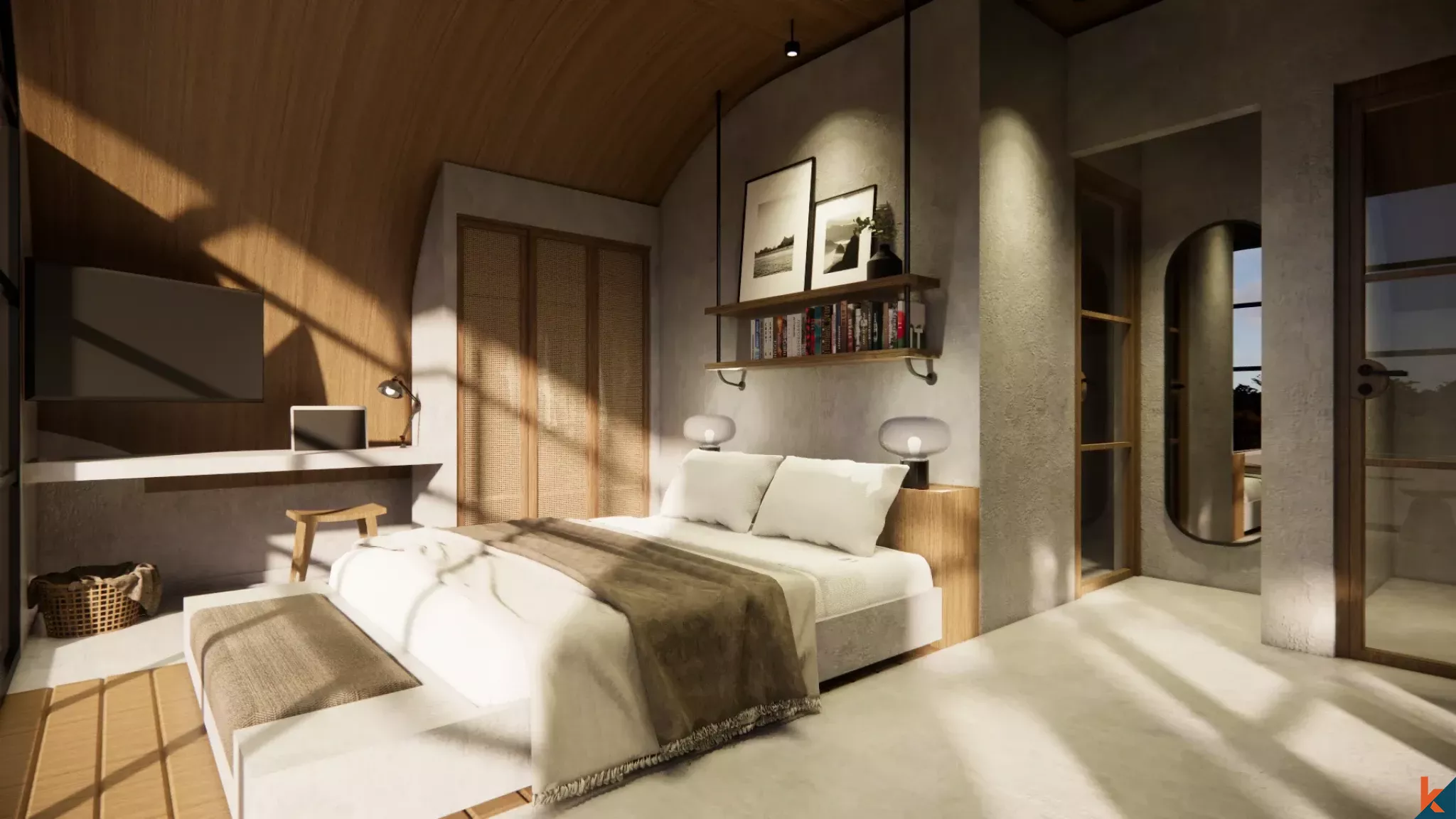 Vila mewah tiga kamar tidur hak milik yang akan datang dengan potensi retur di Tegal Cupek