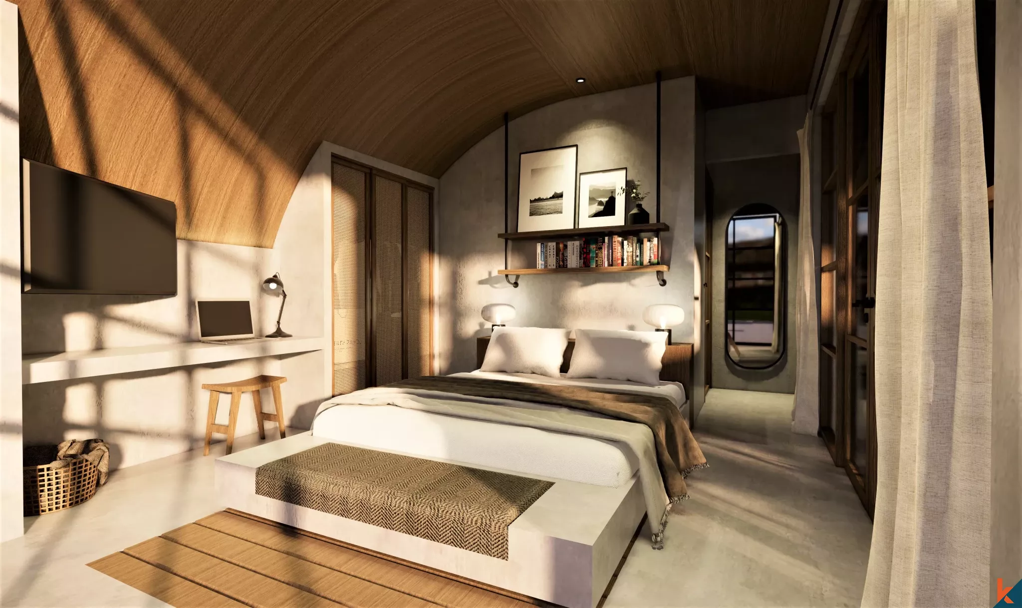 Vila mewah tiga kamar tidur hak milik yang akan datang dengan potensi retur di Tegal Cupek